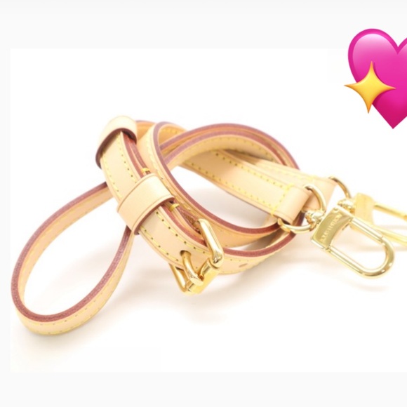 Authentic Louis Vuitton Beige Vachetta Leather Adjustable Shoulder Strap - Picture 2 of 4